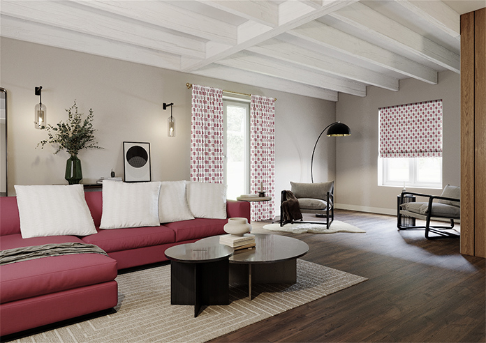 Alfresco, Pomegranate - Made to Measure Curtains - Image 7